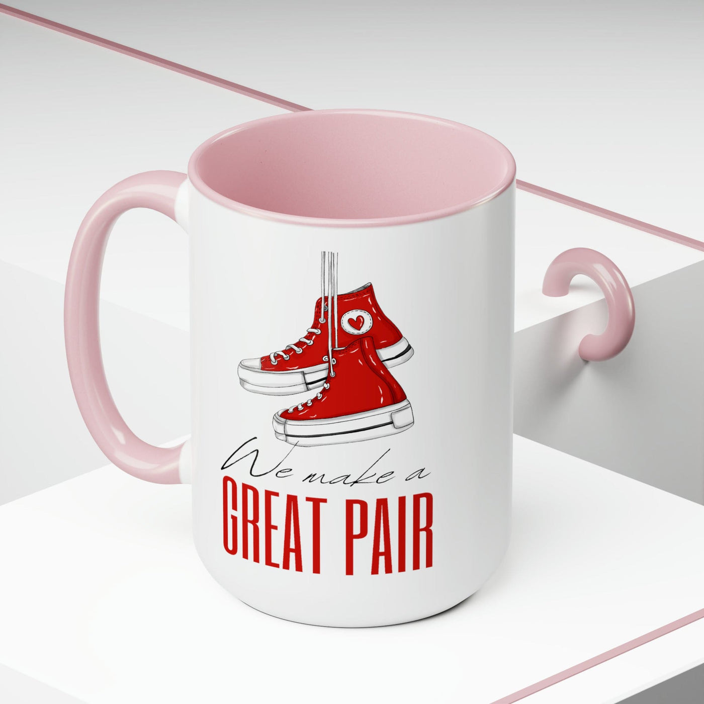 Accent Ceramic Coffee Mug 15oz - Say It Soul We Make a Great Pair Red - Mug