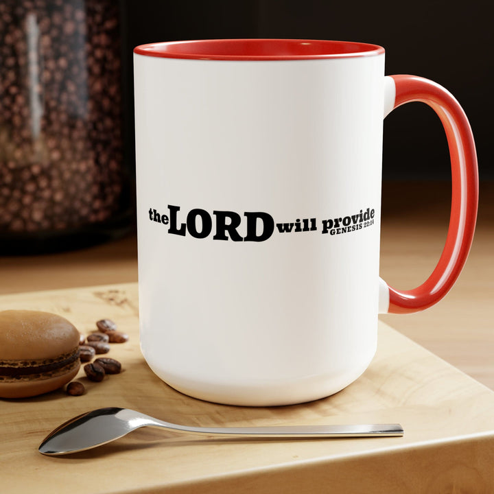 Accent Ceramic Coffee Mug 15oz - the Lord will Provide - Genesis 22:14