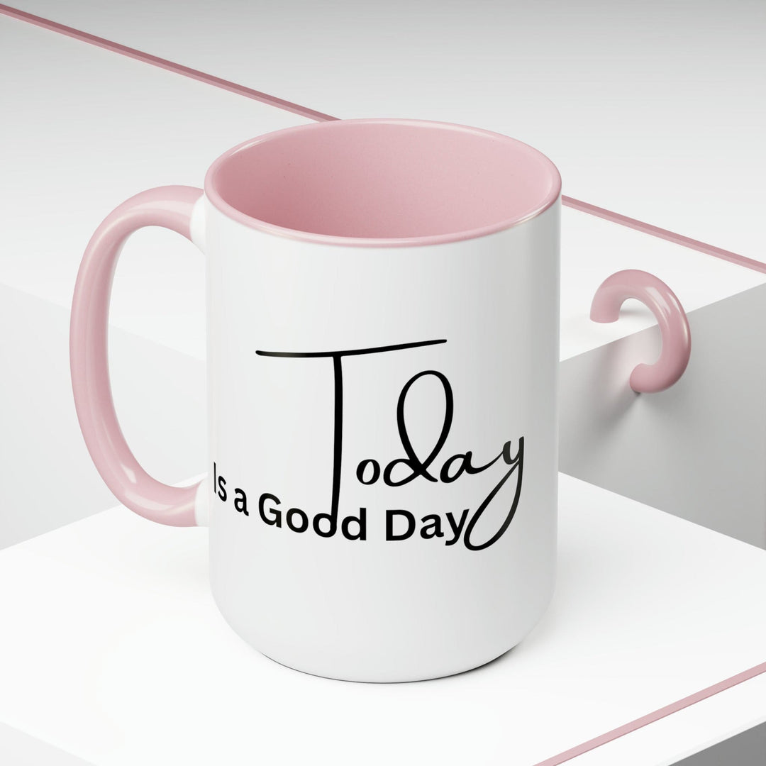 Accent Ceramic Coffee Mug 15oz - Today is a Good Day Black Illustration