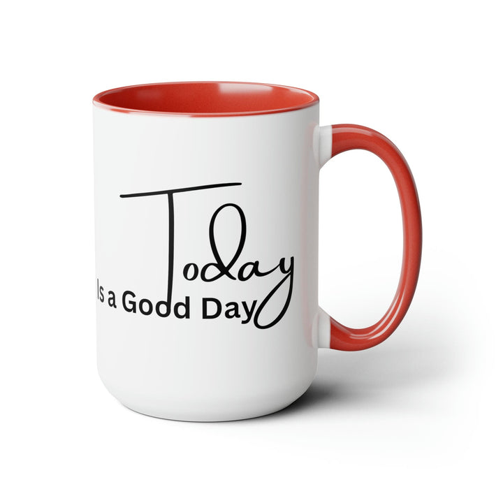 Accent Ceramic Coffee Mug 15oz - Today is a Good Day Black Illustration