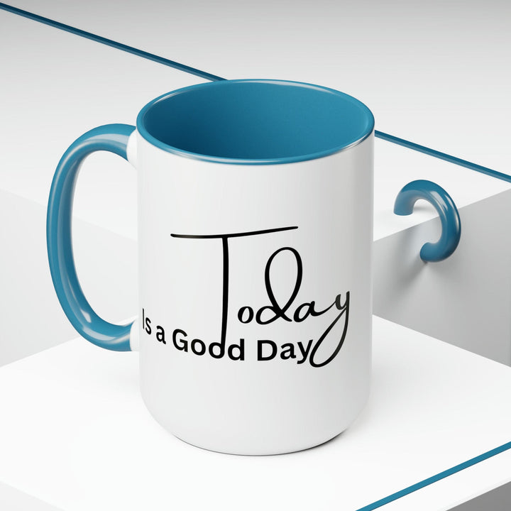 Accent Ceramic Coffee Mug 15oz - Today is a Good Day Black Illustration