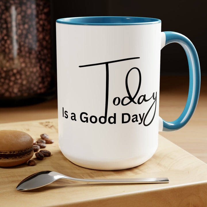 Accent Ceramic Coffee Mug 15oz - Today is a Good Day Black Illustration