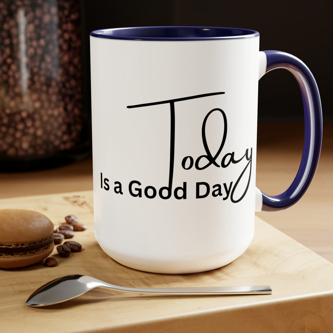 Accent Ceramic Coffee Mug 15oz - Today is a Good Day Black Illustration