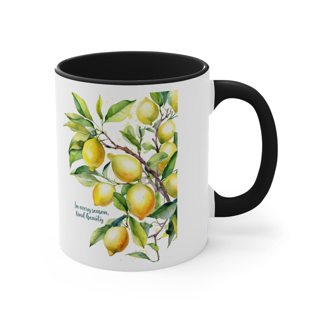 Accent Ceramic Mug 11oz in Every Season Find Beauty Lemon Tree - Decorative