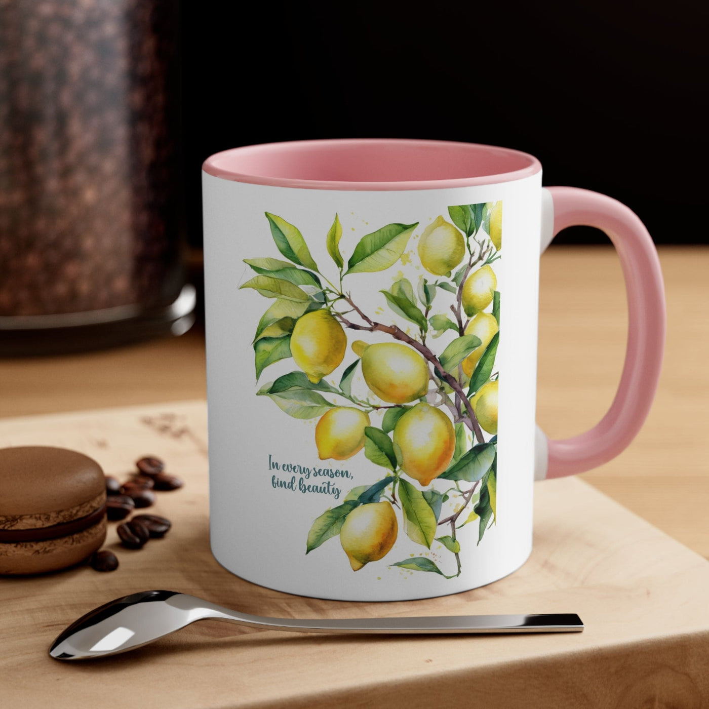 Accent Ceramic Mug 11oz In Every Season Find Beauty Lemon Tree - Decorative