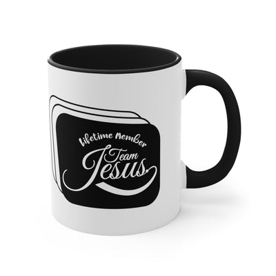 Accent Ceramic Mug 11oz Lifetime Member Team Jesus - Decorative | Mugs