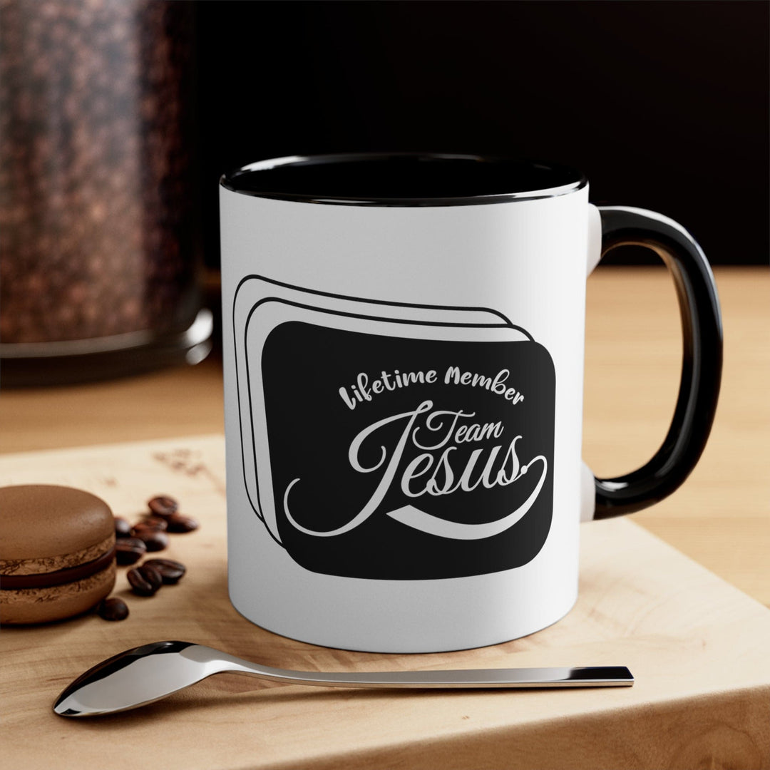 Accent Ceramic Mug 11oz Lifetime Member Team Jesus - Decorative | Ceramic Mugs