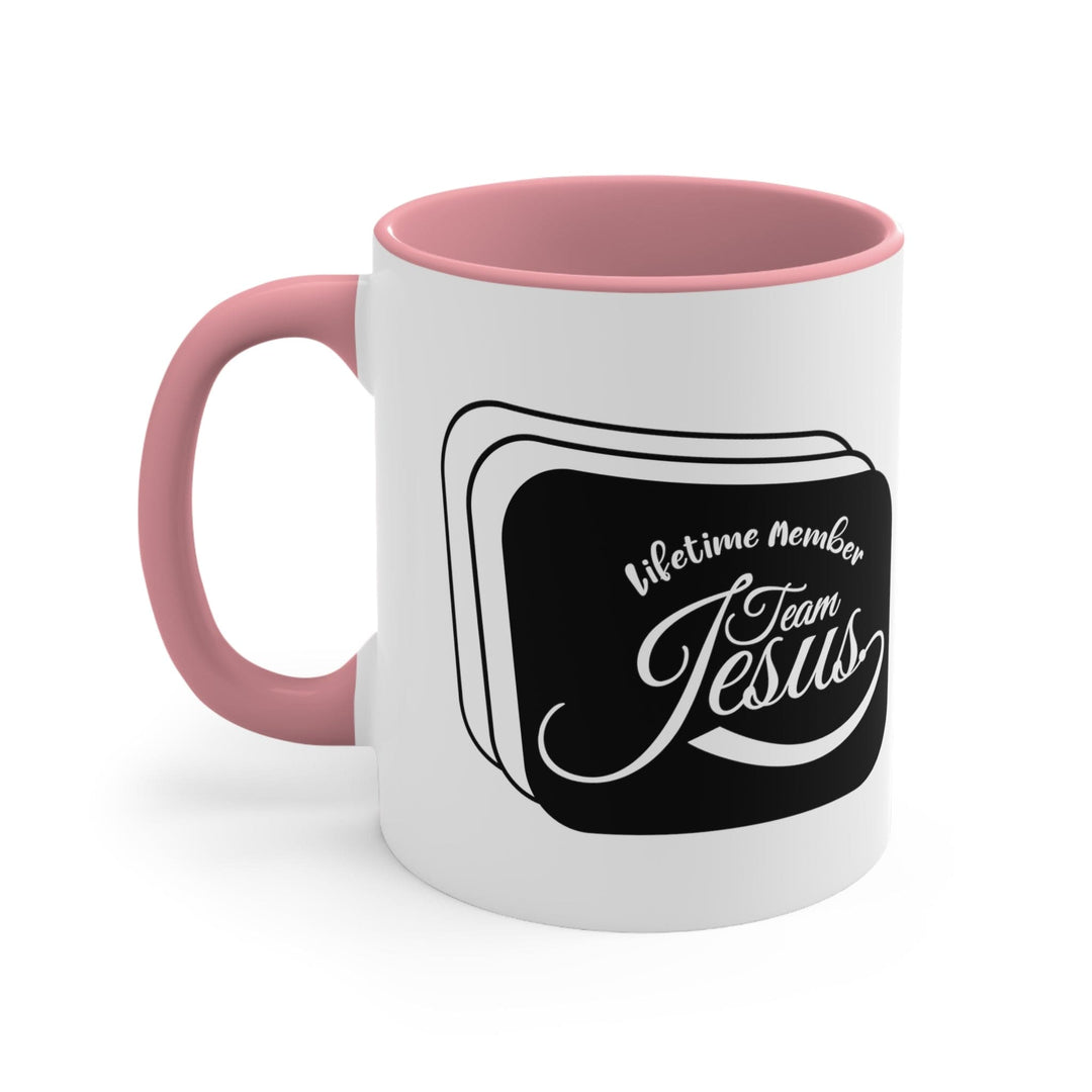 Accent Ceramic Mug 11oz Lifetime Member Team Jesus - Decorative | Ceramic Mugs