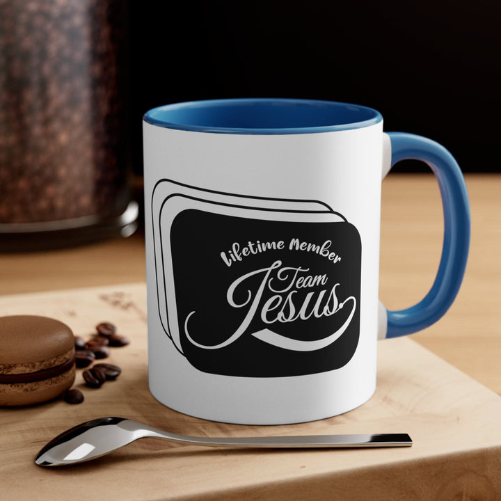 Accent Ceramic Mug 11oz Lifetime Member Team Jesus - Decorative | Ceramic Mugs