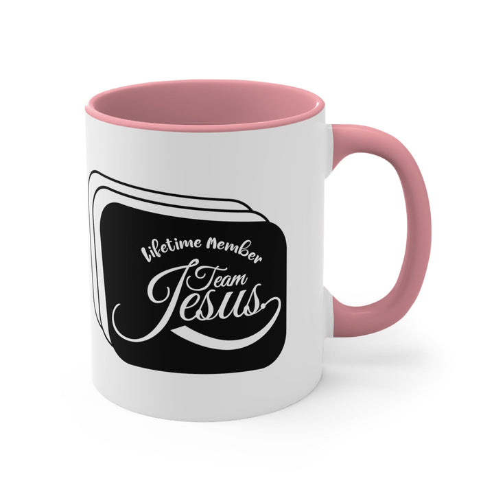 Accent Ceramic Mug 11oz Lifetime Member Team Jesus - Decorative | Ceramic Mugs