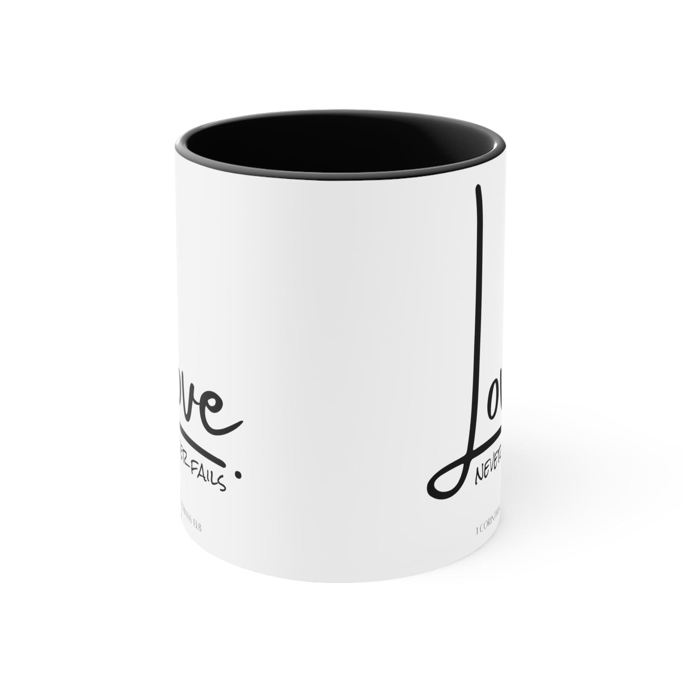 Accent Ceramic Mug 11oz Love Never Fails - Decorative | Mugs