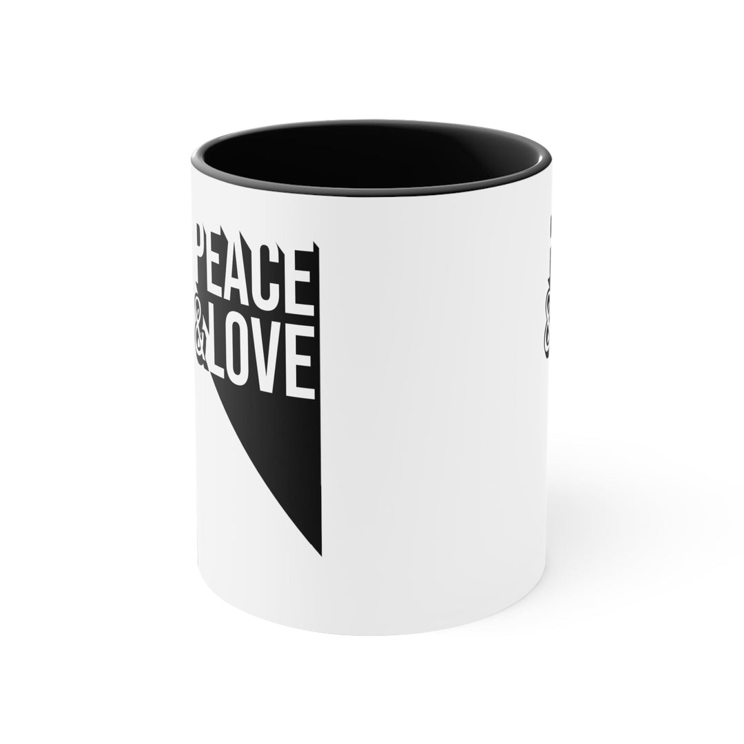 Accent Ceramic Mug 11oz Peace and Love Duo Illustration - Decorative | Ceramic