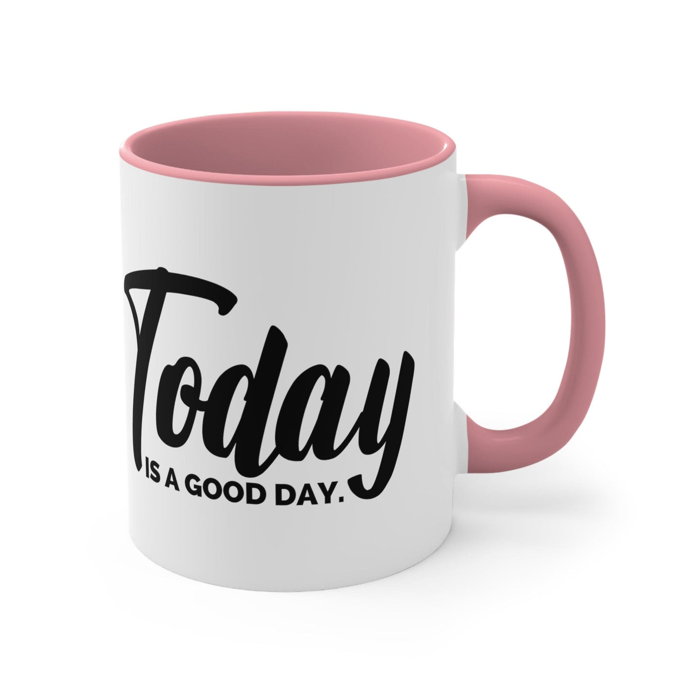 Accent Ceramic Mug 11oz Today Is a Good Day Black Illustration - Decorative