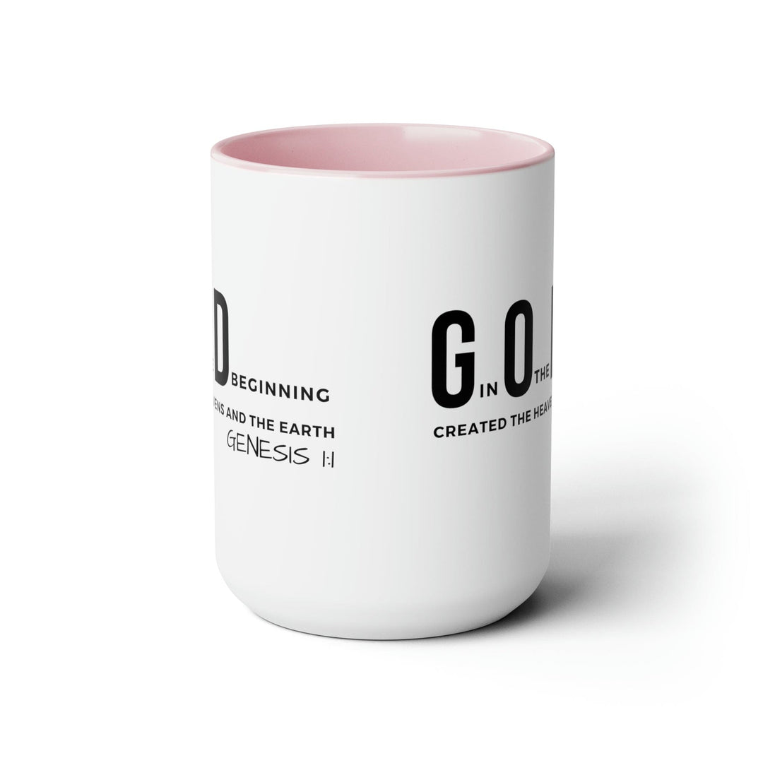 Accent Ceramic Mug 15oz God in the Beginning Print - Decorative | Ceramic Mugs