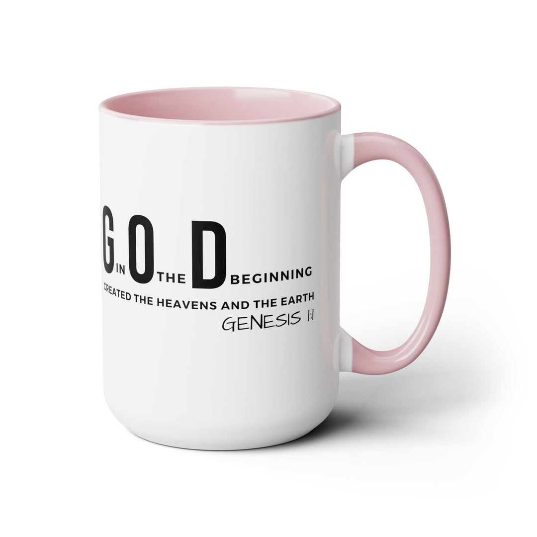 Accent Ceramic Mug 15oz God in the Beginning Print - Decorative | Ceramic Mugs