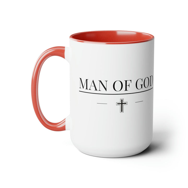 Accent Ceramic Mug 15oz Man of God Black Print Design - Decorative | Ceramic