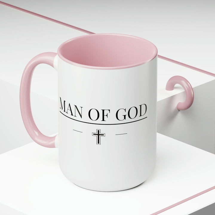 Accent Ceramic Mug 15oz Man of God Black Print Design - Decorative | Ceramic