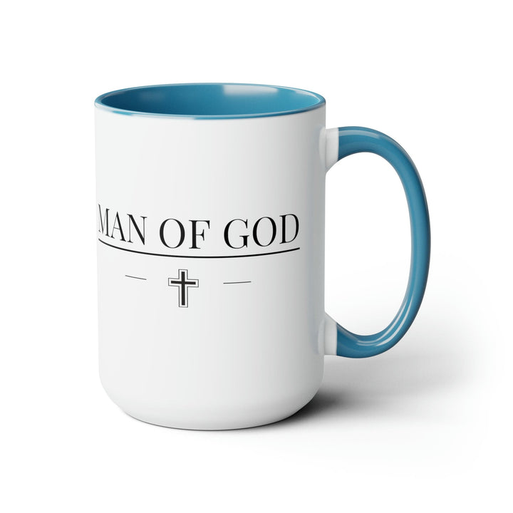 Accent Ceramic Mug 15oz Man of God Black Print Design - Decorative | Ceramic