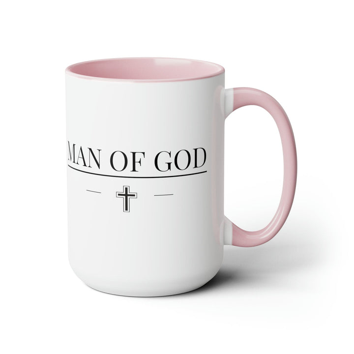 Accent Ceramic Mug 15oz Man of God Black Print Design - Decorative | Ceramic