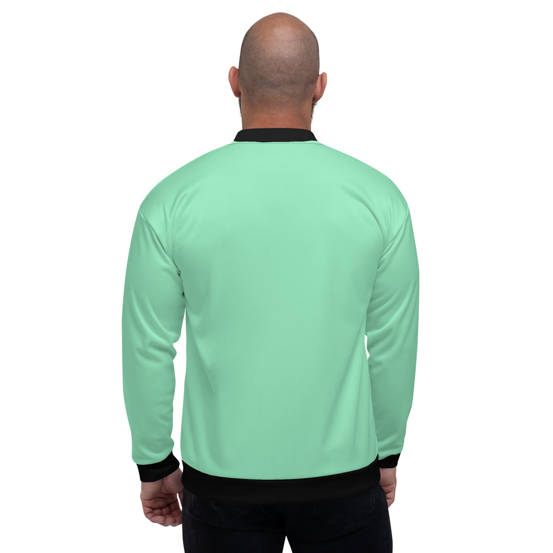 Mens Bomber Jacket, Seafoam Green