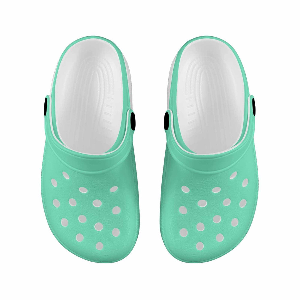 Aquamarine Green Clogs For Youth - Unisex | Clogs | Youth