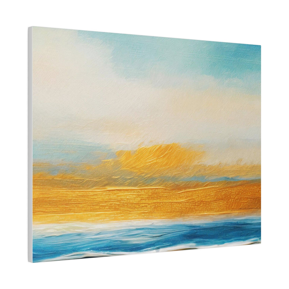 Wall Decor Giclee Fine Art Print Blue Ocean Golden Sunset Print - Decorative