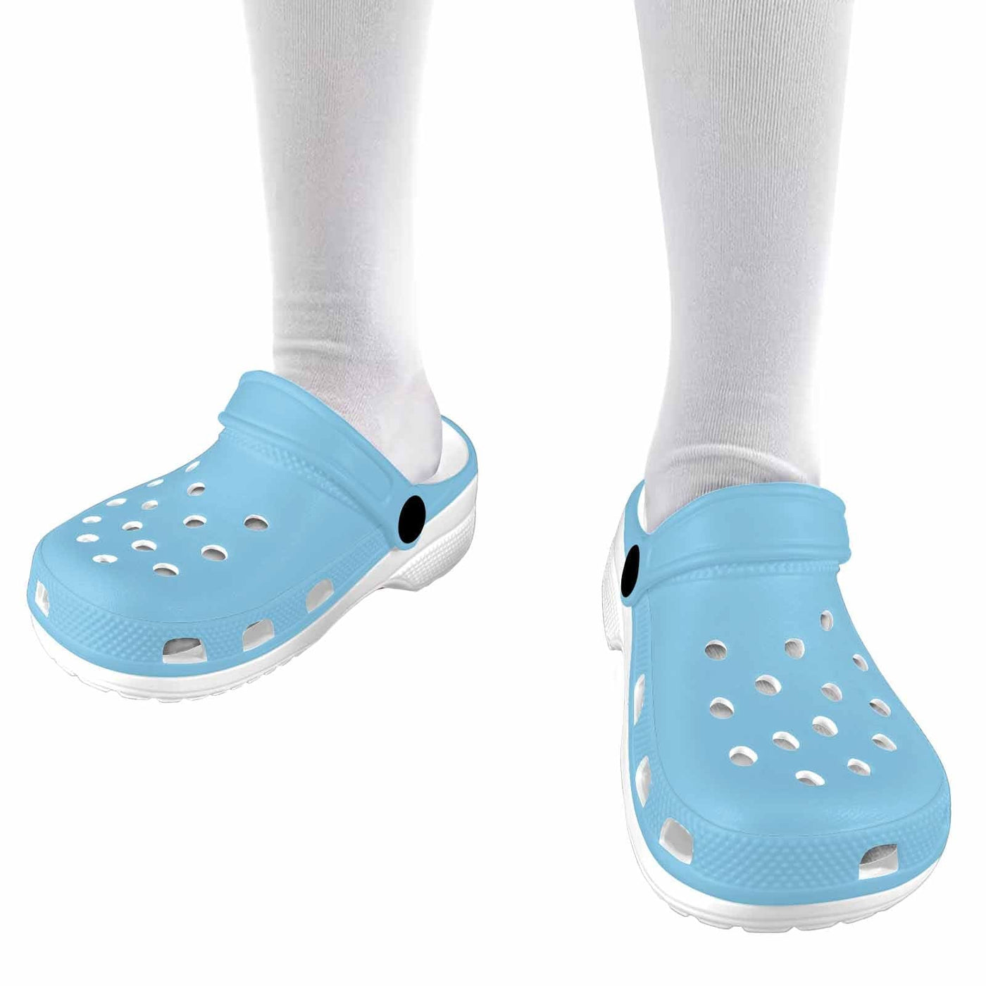 Baby Blue Clogs For Youth - Unisex | Clogs | Youth
