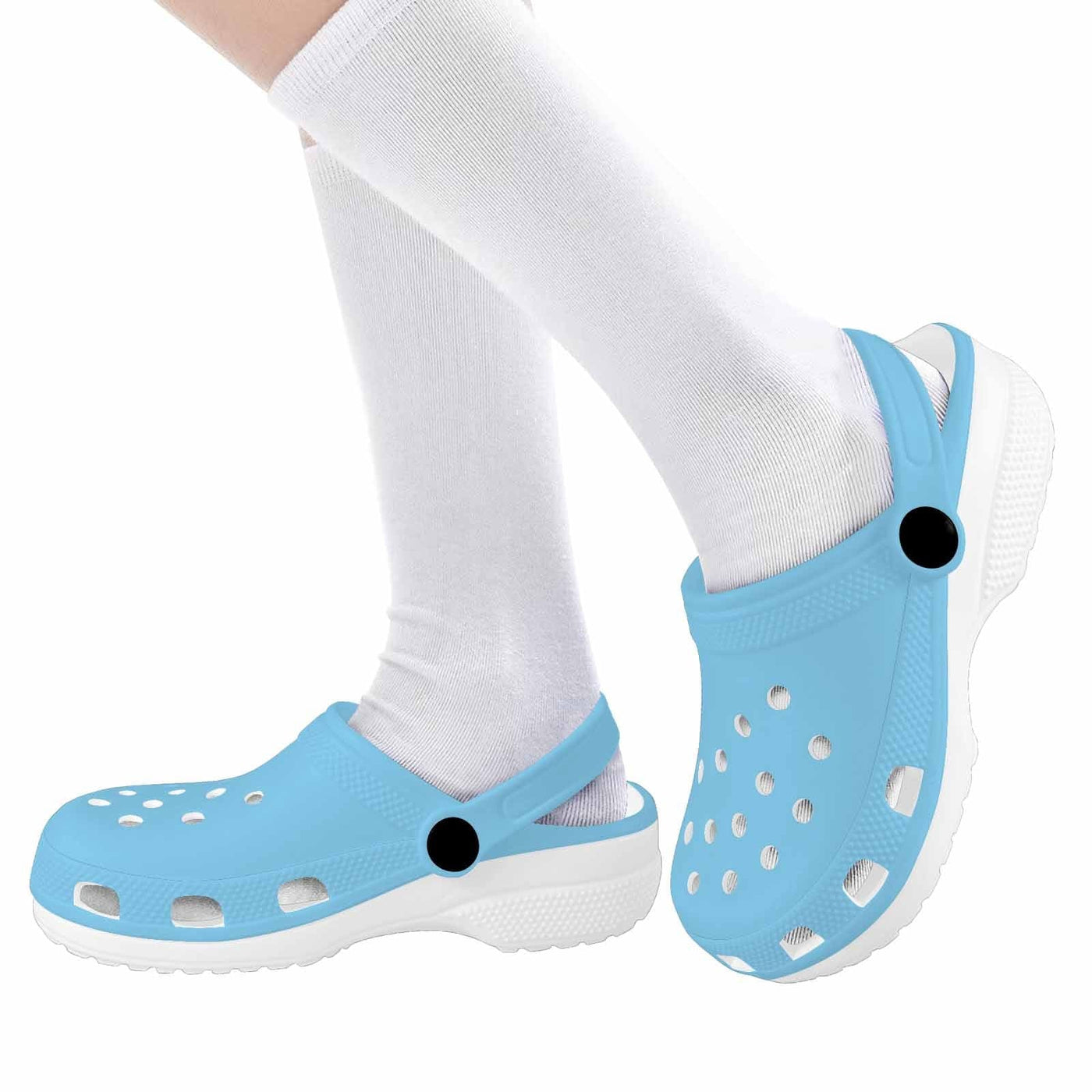 Baby Blue Clogs For Youth - Unisex | Clogs | Youth