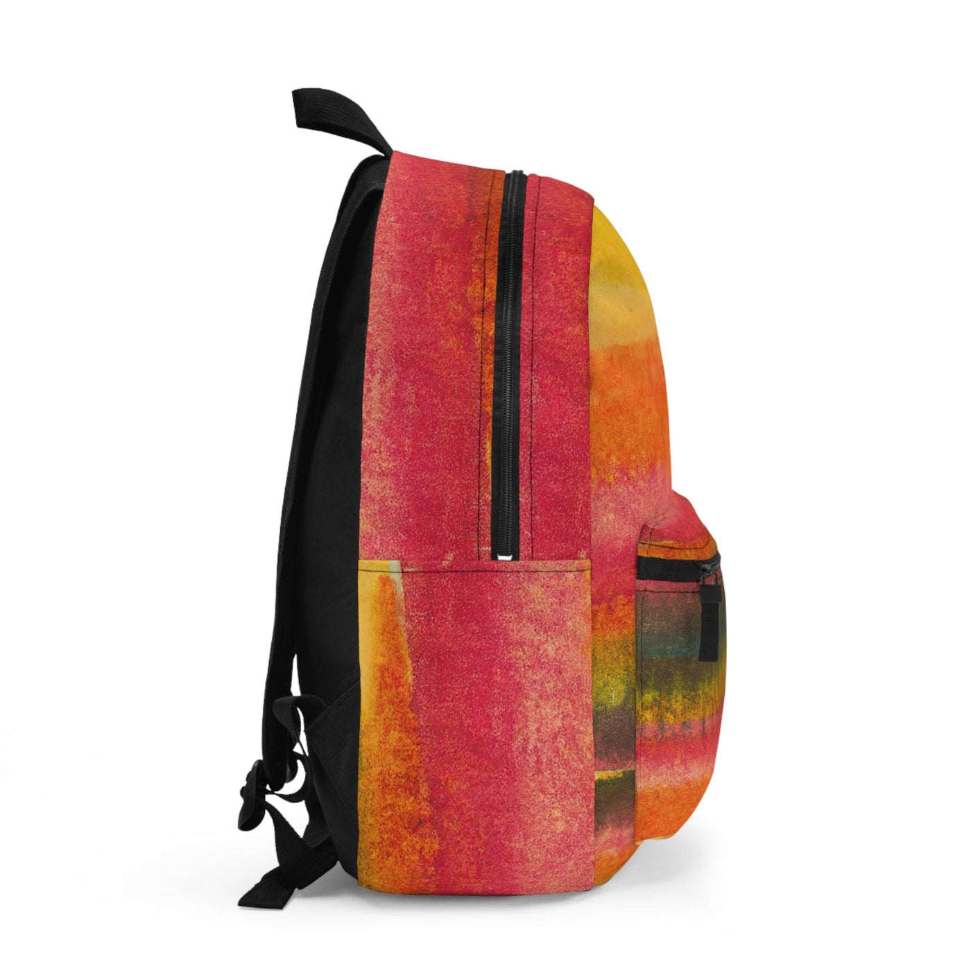 Backpack - Large Water - resistant Bag Autumn Fall Watercolor Abstract Print