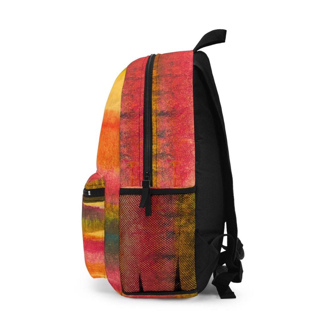 Backpack - Large Water-resistant Bag - Autumn Fall Watercolor Abstract Print