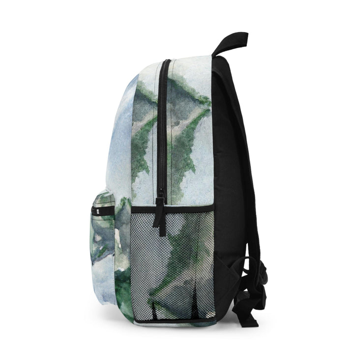 Backpack - Water-resistant Bag - Green Mountainside Nature Landscape Blue Sky