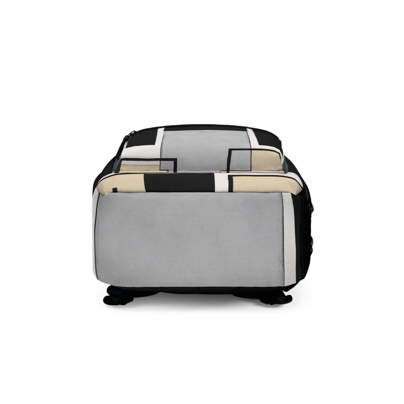 Backpack Work/school/leisure - Waterproof Abstract Black Grey Brown Geometric