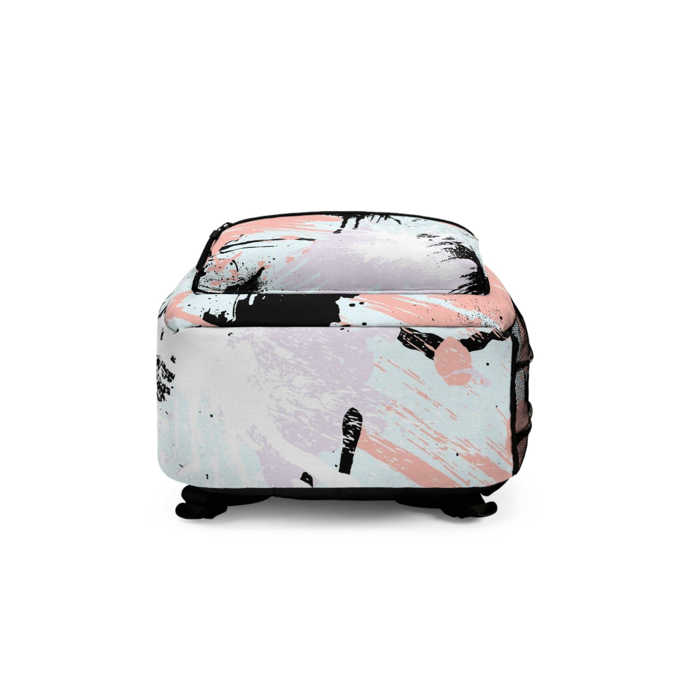 Backpack Work/school/leisure - Waterproof Abstract Pink Black White Paint