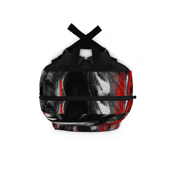 Backpack Work/school/leisure - Waterproof Decorative Black Red White Abstract