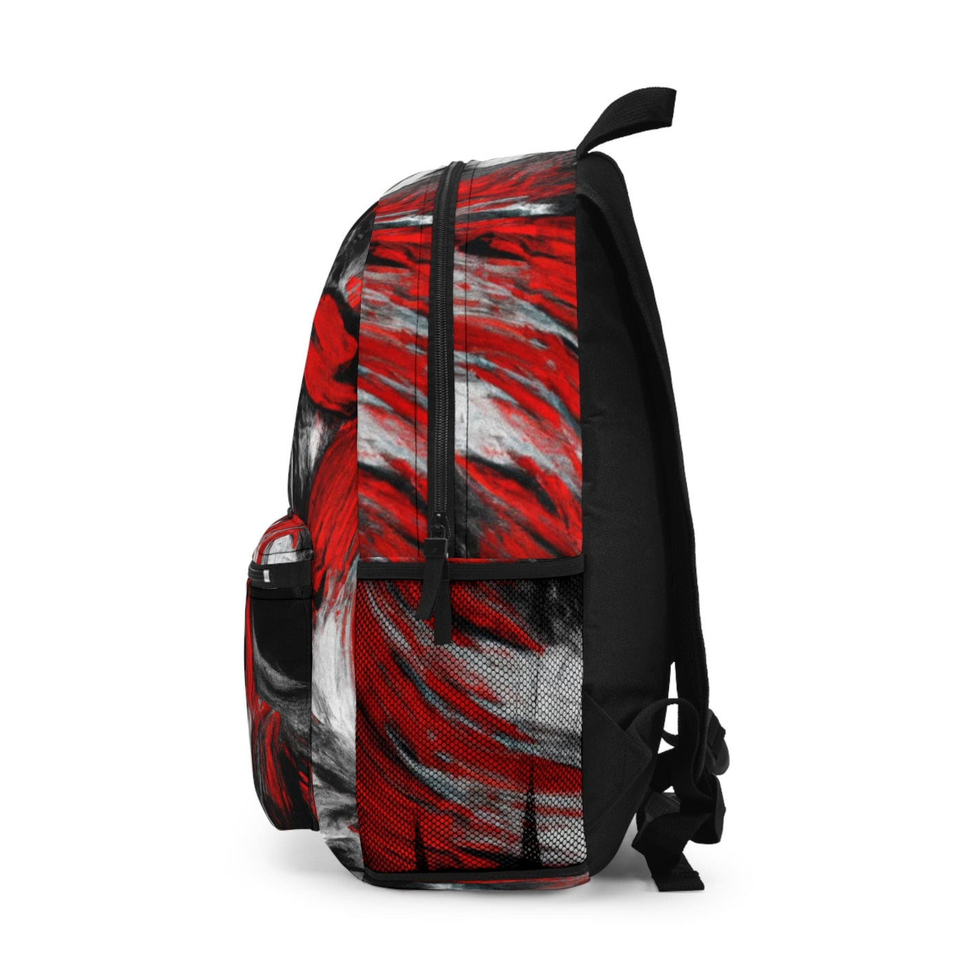 Backpack Work/school/leisure - Waterproof Decorative Black Red White Abstract