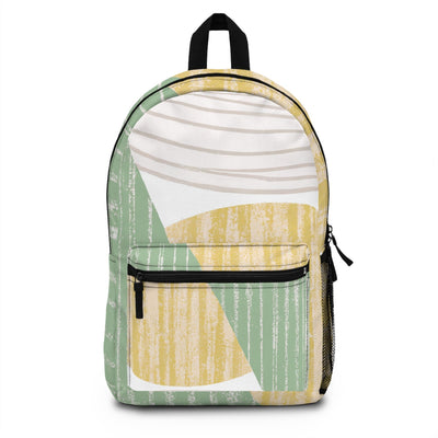 Backpack Work/school/leisure - Waterproof Mint Green Textured Look Boho Print