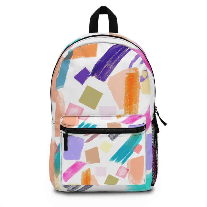 Backpack Work/school/leisure - Waterproof Multicolor Pastel Geometric Brush