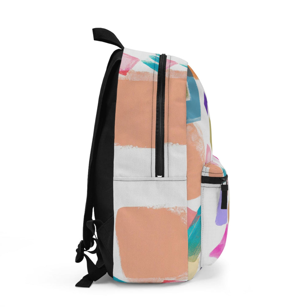 Backpack Work/school/leisure - Waterproof Multicolor Pastel Geometric Brush