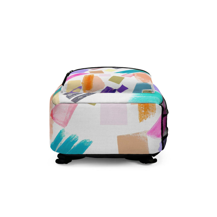 Backpack Work/school/leisure - Waterproof Multicolor Pastel Geometric Brush