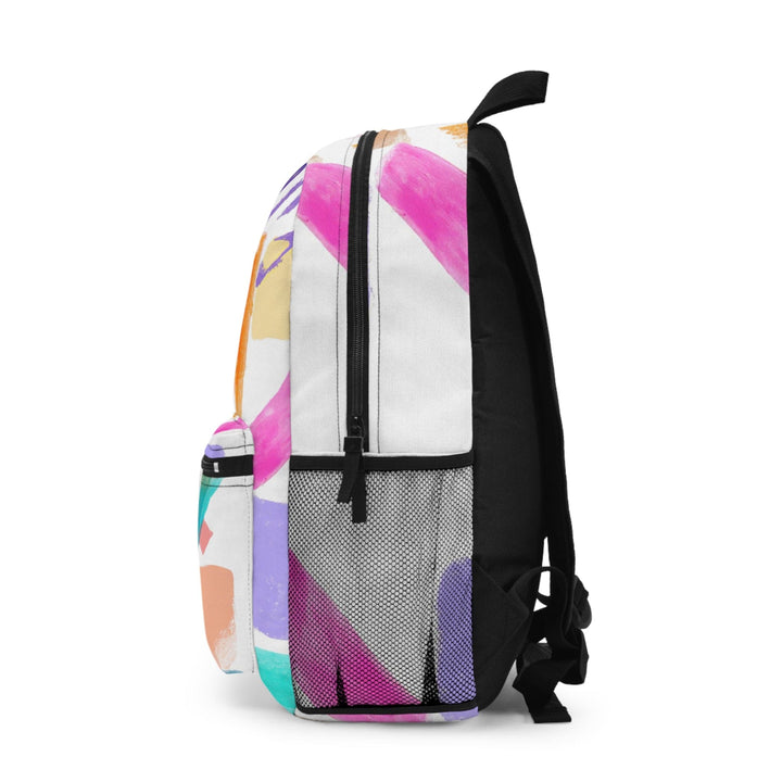 Backpack Work/school/leisure - Waterproof Multicolor Pastel Geometric Brush