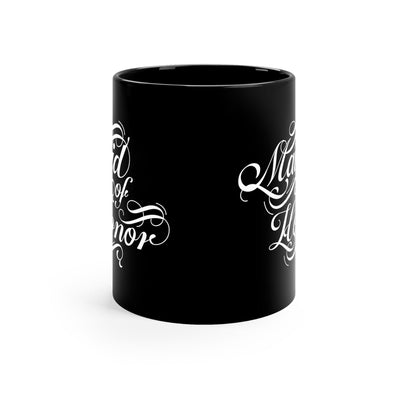 Black Ceramic Mug - 11oz Maid Of Honor Wedding Bridal Party - Decorative