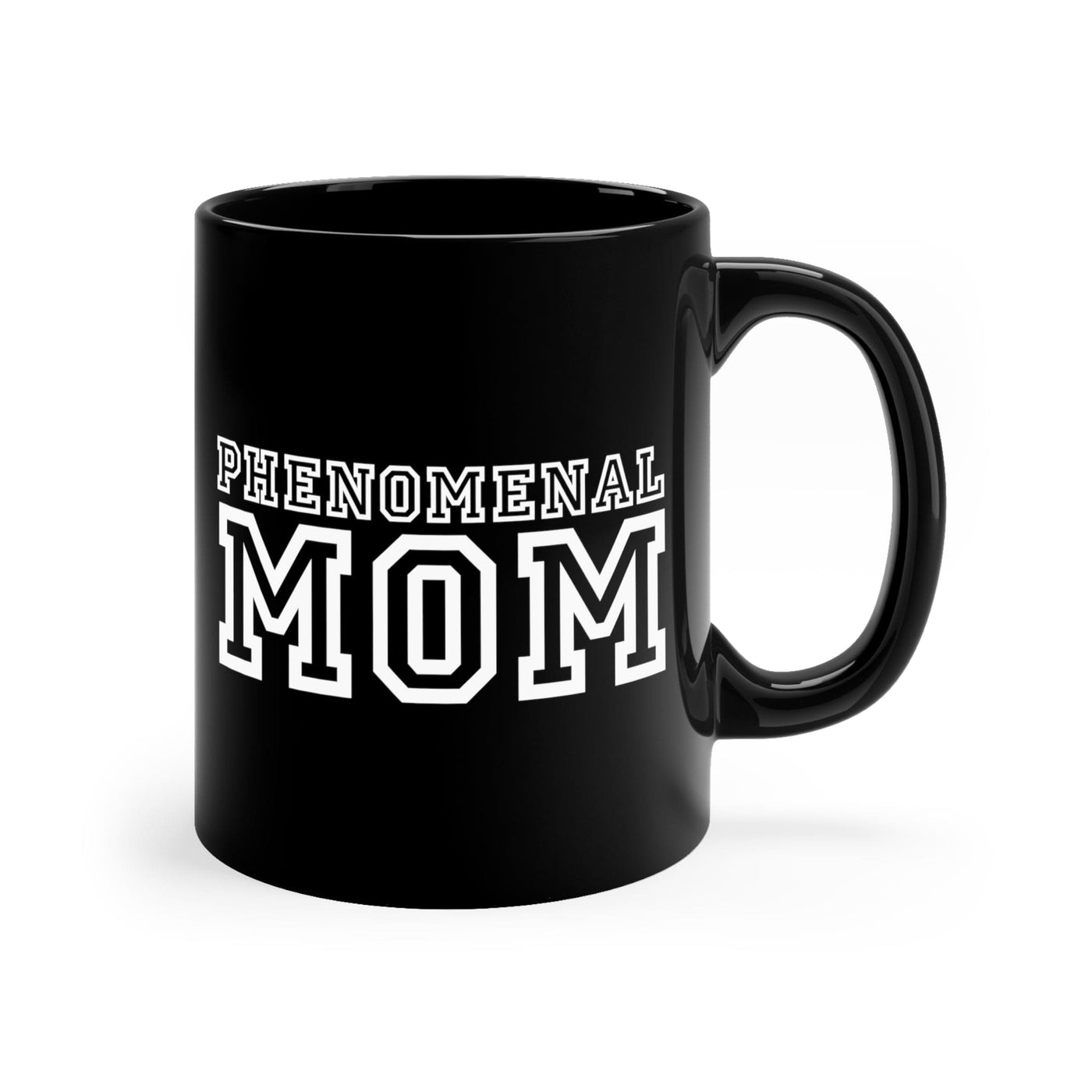 Black Ceramic Mug - 11oz Phenomenal Mom a Heartfelt Gift For Mothers Decorative