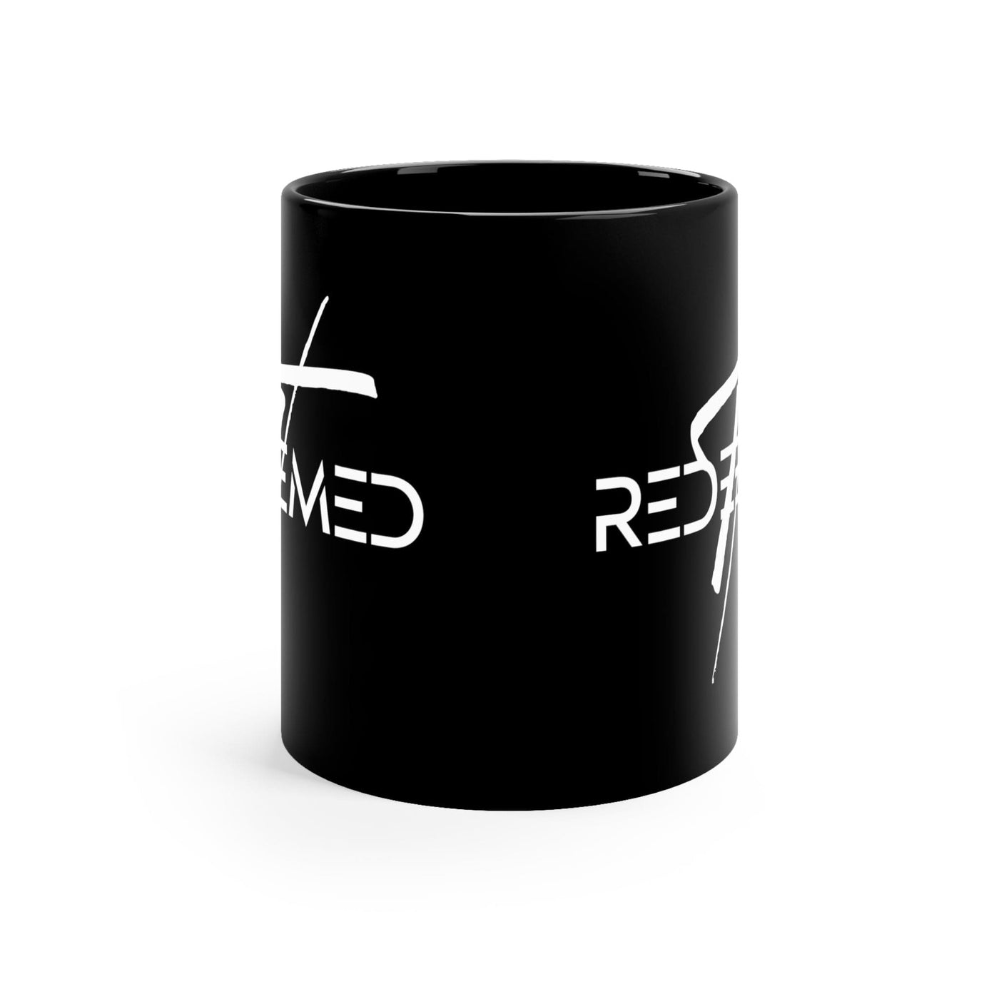 Black Ceramic Mug - 11oz Redeemed Cross Decorative | Mugs