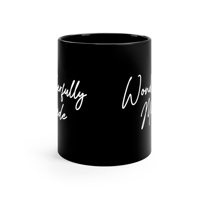 Black Ceramic Mug - 11oz Wonderfully Made - Decorative | Ceramic Mugs | 11oz