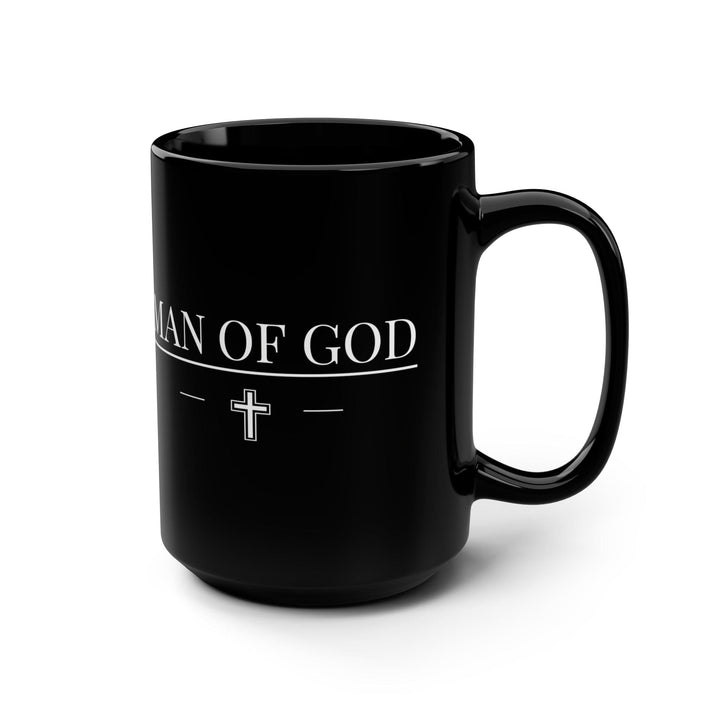Black Ceramic Mug - 15oz Man Of God Print - Decorative | Ceramic Mugs | 15oz