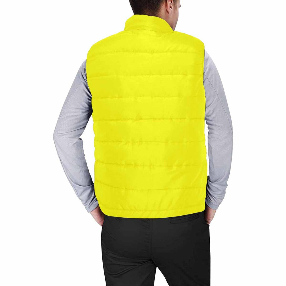 Bright Yellow Mens Padded Vest - Mens | Vests