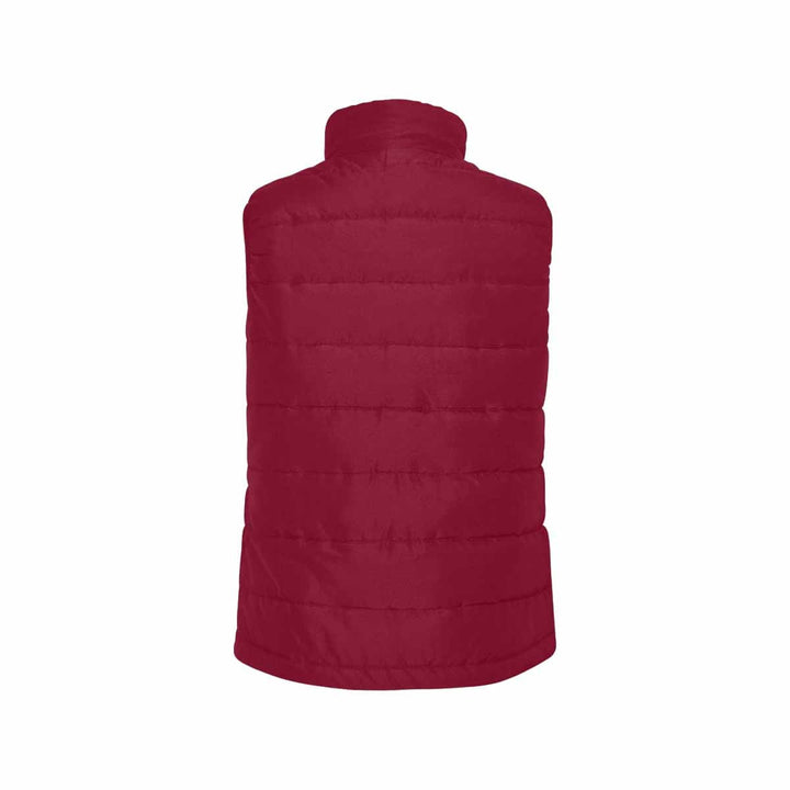 Burgundy Red Mens Padded Vest - Mens | Vests