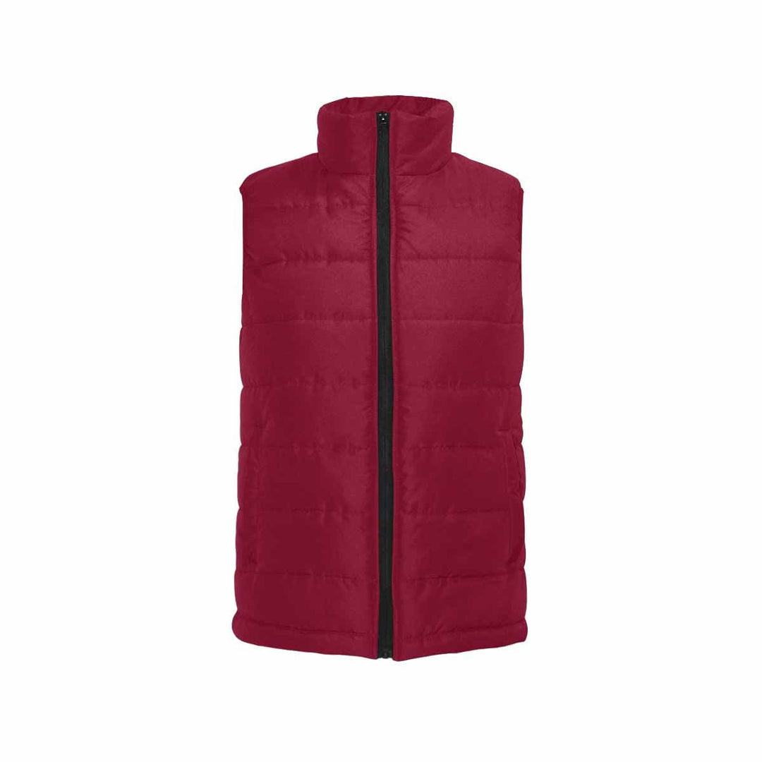 Burgundy Red Mens Padded Vest - Mens | Vests