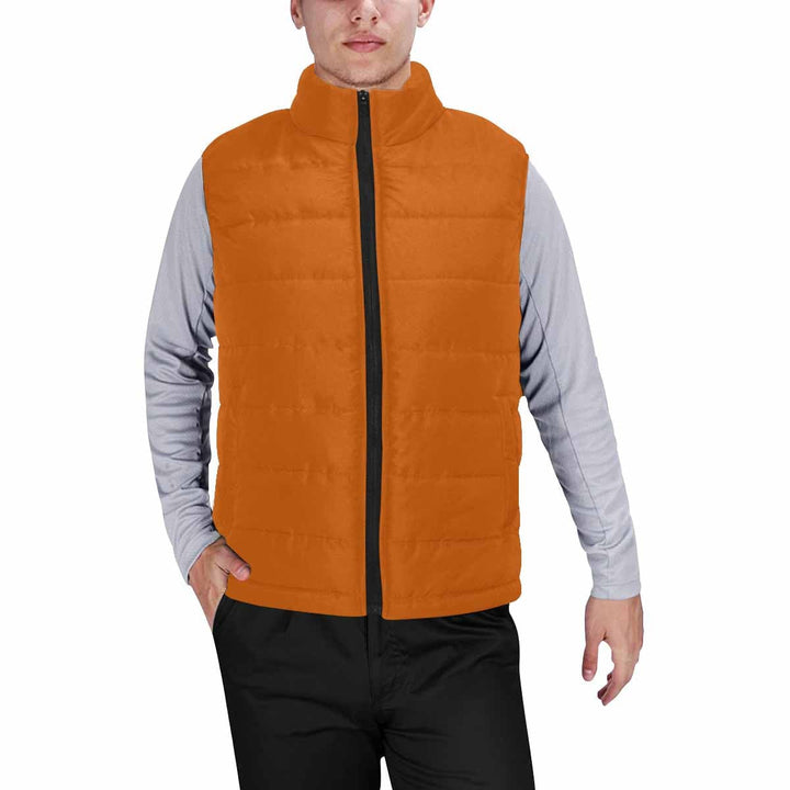 Burnt Orange Mens Padded Vest - Mens | Vests