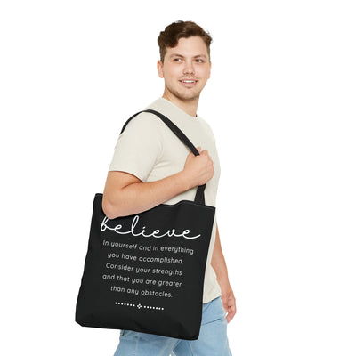 Canvas Tote Bag Believe In Yourself - Bags